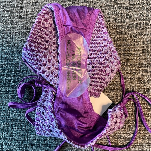 TRIANGL Purple Cora Alina Crochet Bikini Set - Picture 4 of 8